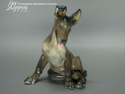 Купить фарфоровые статуэтки Rosenthal, Щенок овчарки, Германия